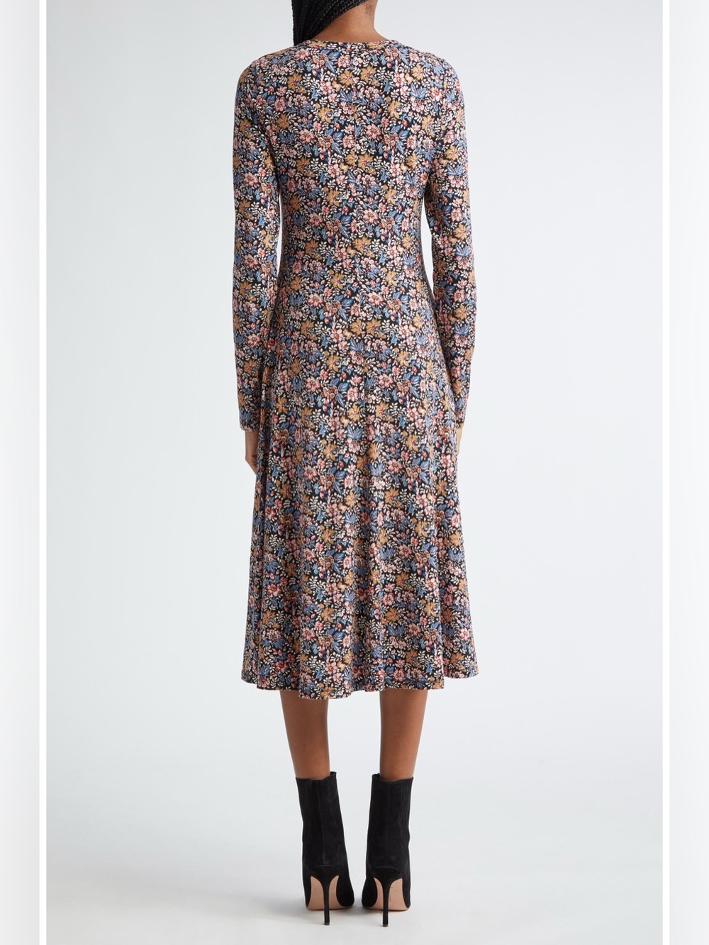 Veronica Beard Gale Floral Knit Midi Dress Size M - Picture 2 of 11